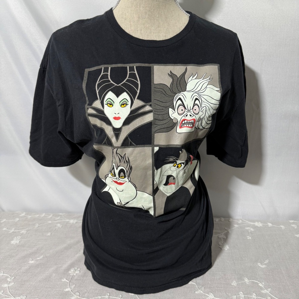 Black Disney Villains T-Shirt Maleficent Ursula‎ Evil Queen Hades 2XL